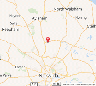 Map of Hainford, EnglandEngland