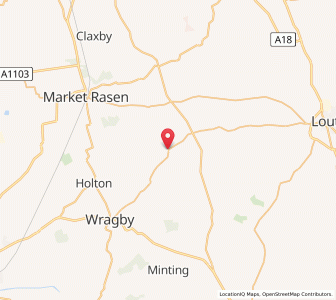 Map of Hainton, EnglandEngland