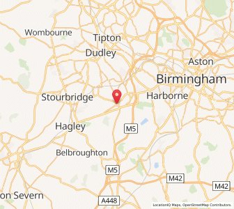 Map of Halesowen, EnglandEngland