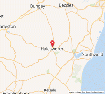 Map of Halesworth, EnglandEngland