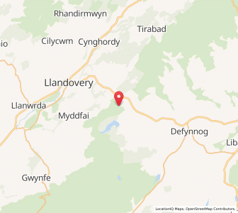 Map of Halfway, WalesWales