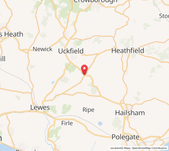 Map of Halland, EnglandEngland