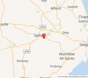 Map of Halton Holegate, EnglandEngland