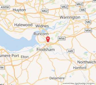 Map of Halton, EnglandEngland