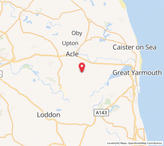 Map of Halvergate, EnglandEngland