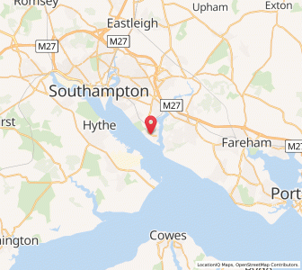 Map of Hamble, EnglandEngland