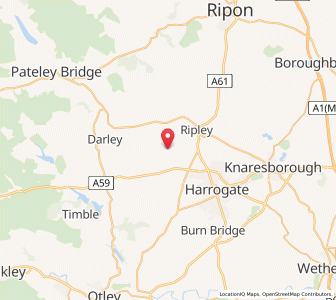 Map of Hampsthwaite, EnglandEngland