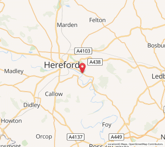 Map of Hampton Bishop, EnglandEngland