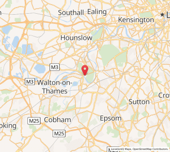 Map of Hampton Court, EnglandEngland