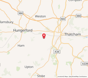 Map of Hamstead Marshall, EnglandEngland