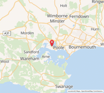 Map of Hamworthy, EnglandEngland