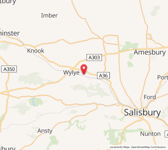 Map of Hanging Langford, EnglandEngland