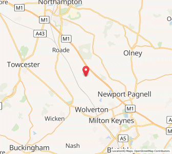 Map of Hanslope, EnglandEngland