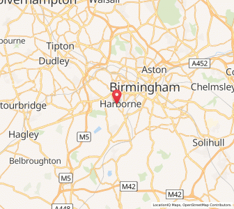 Map of Harborne, EnglandEngland