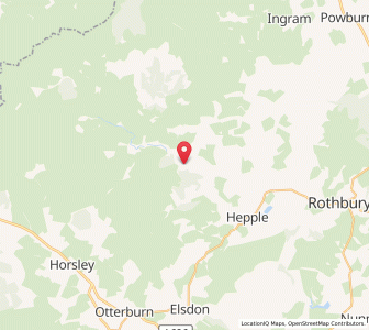 Map of Harbottle, EnglandEngland