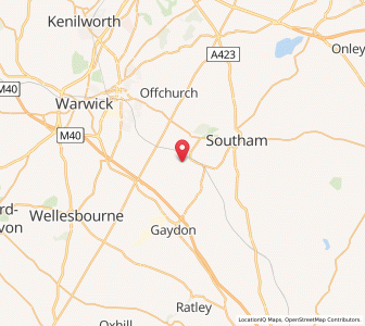 Map of Harbury, EnglandEngland