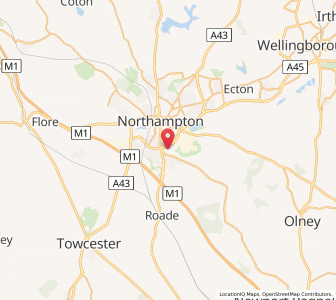 Map of Hardingstone, EnglandEngland