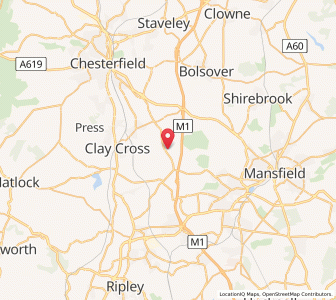 Map of Hardstoft, EnglandEngland