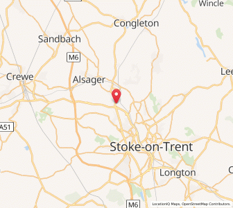 Map of Harecastle, EnglandEngland
