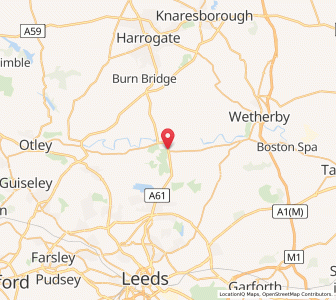 Map of Harewood, EnglandEngland