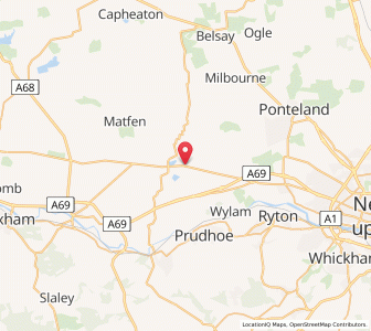 Map of Harlow Hill, EnglandEngland