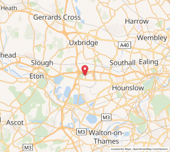 Map of Harmondsworth, EnglandEngland