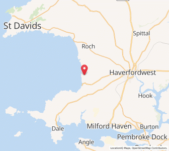 Map of Haroldston West, WalesWales
