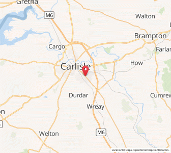Map of Harraby, EnglandEngland