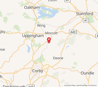 Map of Harringworth, EnglandEngland