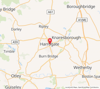 Map of Harrogate, EnglandEngland