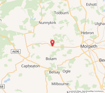 Map of Hartburn, EnglandEngland