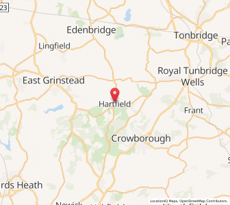 Map of Hartfield, EnglandEngland