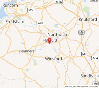 Map of Hartford, EnglandEngland