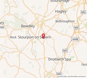 Map of Hartlebury, EnglandEngland