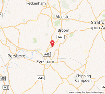 Map of Harvington, EnglandEngland