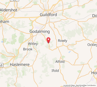 Map of Hascombe, EnglandEngland