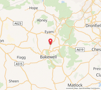 Map of Hassop, EnglandEngland