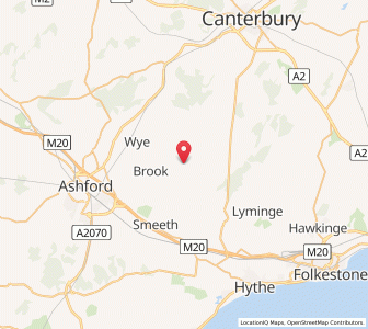 Map of Hastingleigh, EnglandEngland