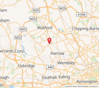 Map of Hatch End, EnglandEngland