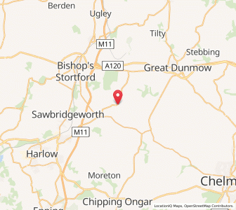 Map of Hatfield Broad Oak, EnglandEngland