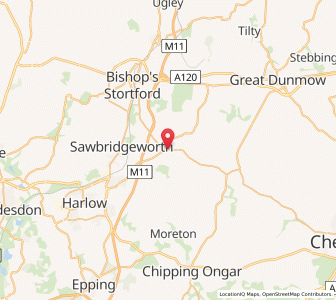 Map of Hatfield Heath, EnglandEngland