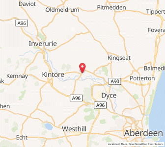 Map of Hatton of Fintray, ScotlandScotland