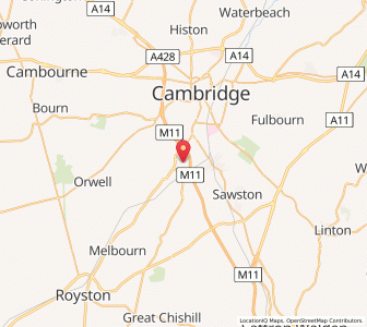 Map of Hauxton, EnglandEngland