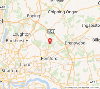 Map of Havering atte Bower, EnglandEngland