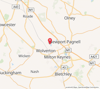 Map of Haversham, EnglandEngland