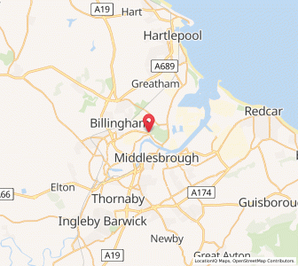 Map of Haverton Hill, EnglandEngland