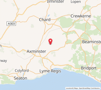 Map of Hawkchurch, EnglandEngland