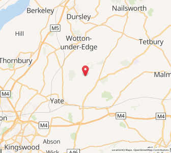 Map of Hawkesbury, EnglandEngland
