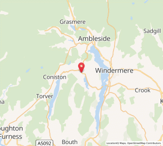 Map of Hawkshead, EnglandEngland