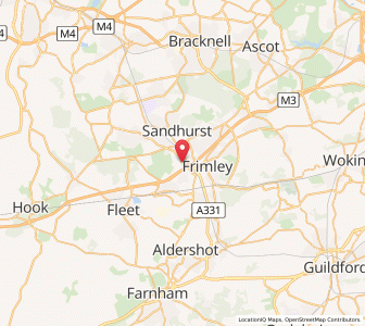 Map of Hawley, EnglandEngland